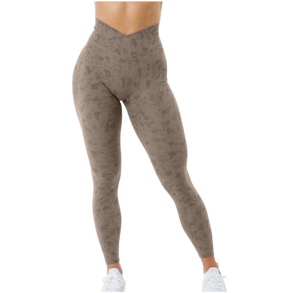 Alphalete Surface Power Leggings Pebble Print Size XS